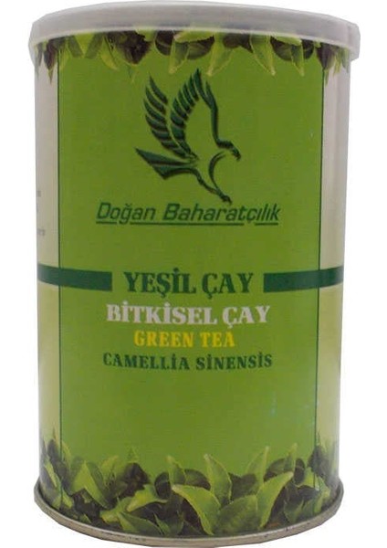 yeşil çay doğal ıthal çay 100 gr teneke kutu