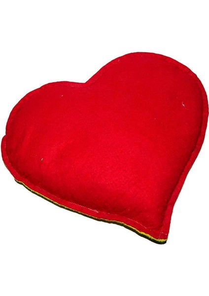 Kalp Desenli Doğal Kaya Tuzu Yastığı Sarı - Kırmızı 2-3 kg fiyatları