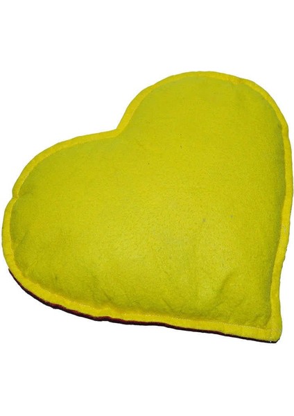 Kalp Desenli Doğal Kaya Tuzu Yastığı Sarı - Kırmızı 2-3 kg indirimleri