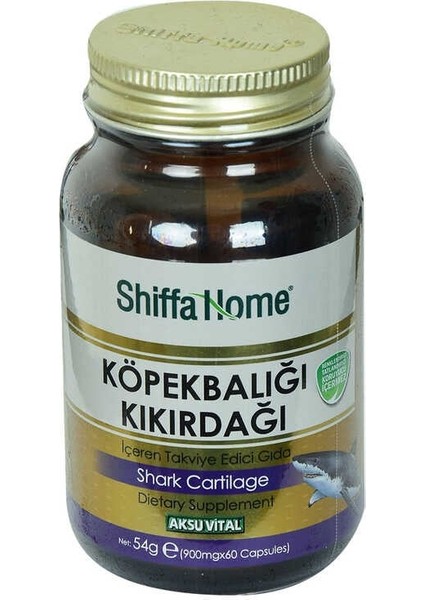 Shiffa Home Köpek Balığı Kıkırdağı Diyet Takviyesi 900 Mg x 60 Kapsül