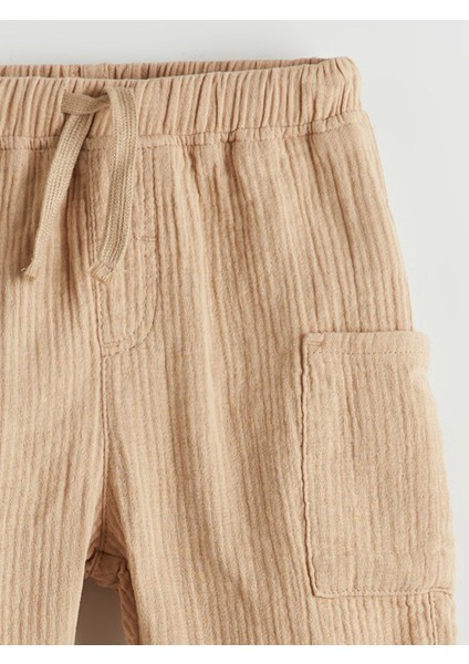 Yeni Sezon Beli Lastikli Basic Müslin Erkek Çocuk Şort indirimleri