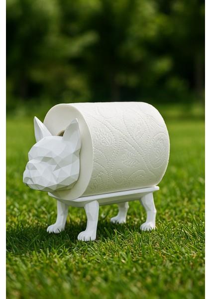 Dekoratif Tuvalet Kağıdı Pratik Ev Dekorasyon Bulldog Tuvalet Tasarım 14 x 12 cm