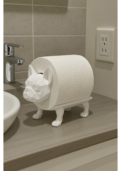 Dekoratif Tuvalet Kağıdı Pratik Ev Dekorasyon Bulldog Tuvalet Tasarım 14 x 12 cm fırsatları