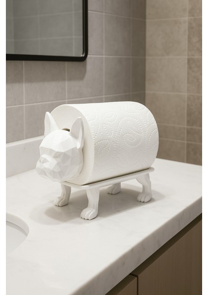 Dekoratif Tuvalet Kağıdı Pratik Ev Dekorasyon Bulldog Tuvalet Tasarım 14 x 12 cm indirimleri