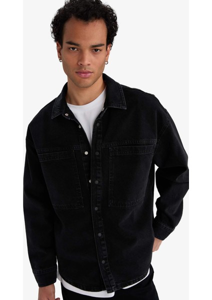 Regular Fit Jean Uzun Kollu Gömlek F8316AX25AU fırsatları