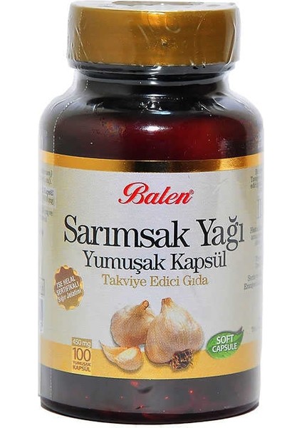 Sarımsak Yağı Yumuşak 100 Kapsül