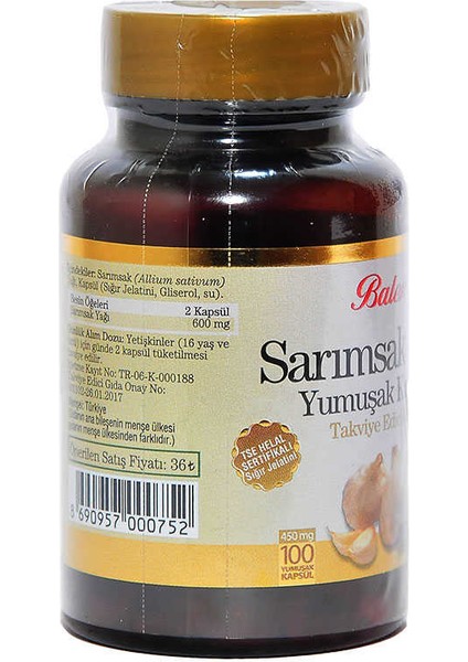 Sarımsak Yağı Yumuşak 100 Kapsül modelleri