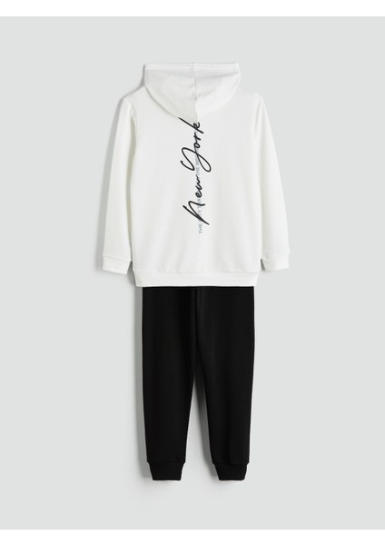 Lcw Kids Ekru Kapüşonlu Erkek Çocuk Eşofman Takım modelleri