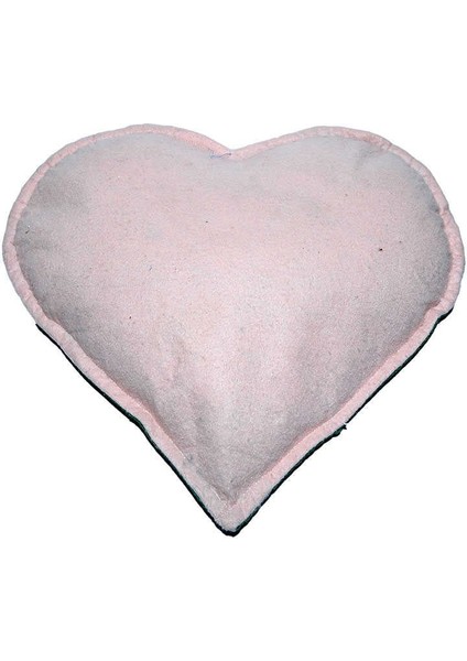 Kalp Desenli Doğal Kaya Tuzu Yastığı Yeşil - Pudra 2-3 kg
