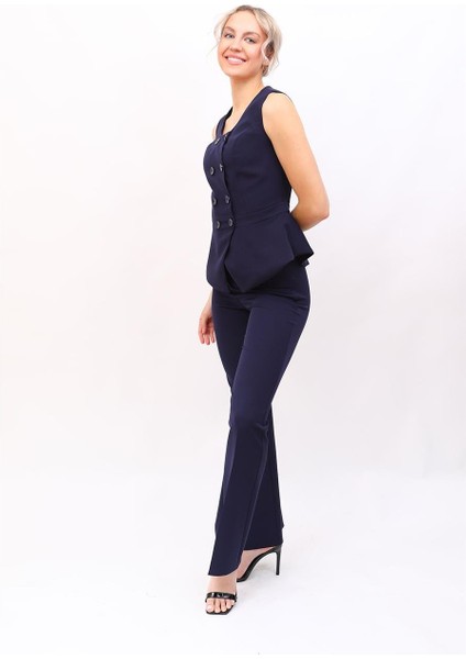 Aller Yelek & Ispanyol Paça Pantolon Takım-Lacivert fiyatları