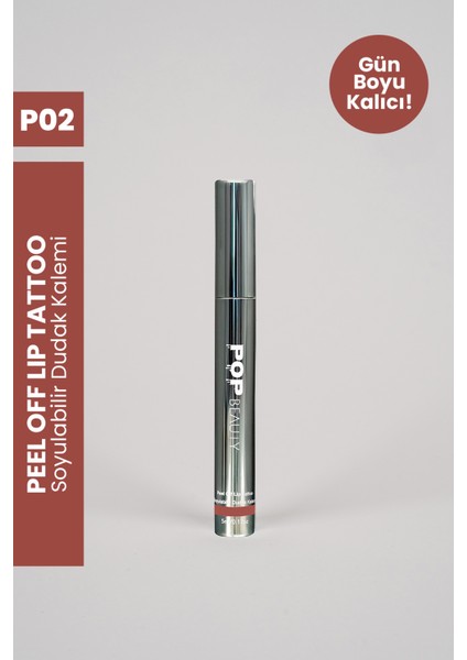 Soyulabilir Dudak Kalemi - Peel-Off Lip Tattoo, P02