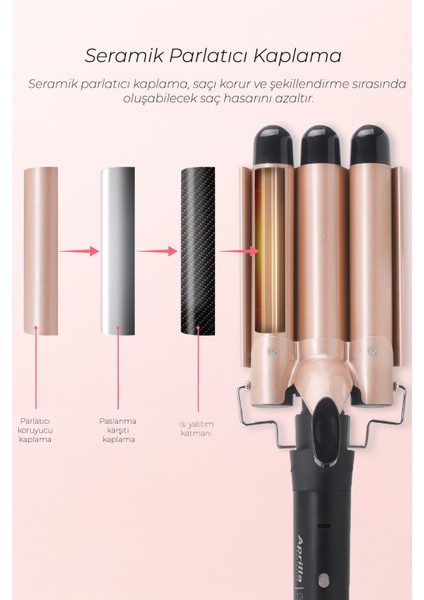 Hızlı 3'lü Su Dalgası (WAG) Maşası 32mm fırsatları
