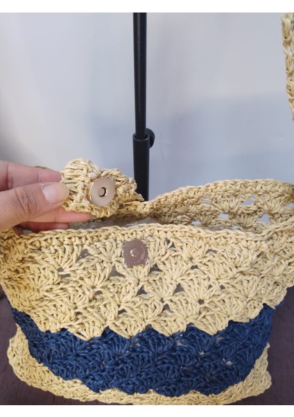 El Yapımı Kağıt Ip Renkli Kadın Kol Çantası fiyatları