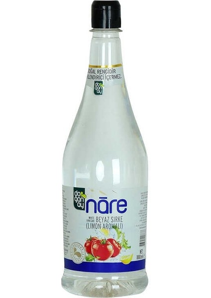 Nare Beyaz Sirke Limon Aromalı 1000 ml - Doğal Rengidir Renklendirici Içermez