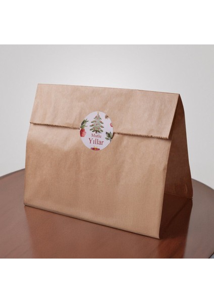 Yılbaşı Mutlu Yıllar&iyi Seneler Sticker Seti, Yeni Yıl Hediye Paketleme Etiketi, 108 Adet, 33X33 mm indirimleri