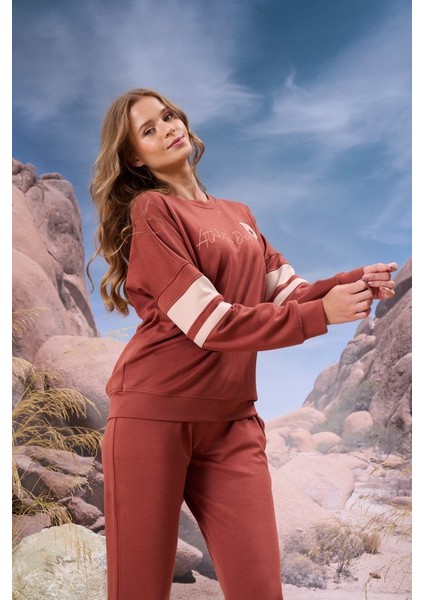 8516 Kadın Kışlık Pijama Takımı