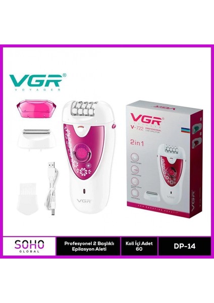 Profesyonel 2 Başlıklı Epilasyon Cihazı