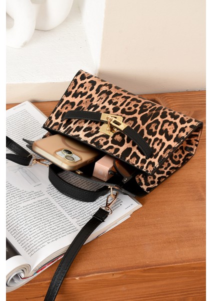 Lüks Kilit Detaylı Çapraz Askılı El ve Omuz Çantası modelleri