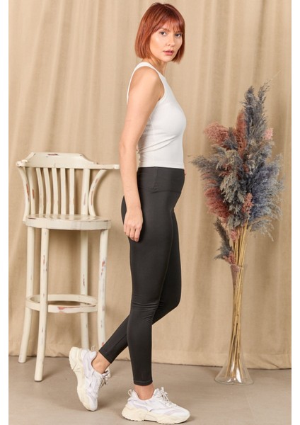 Kadın Yüksek Bel Şardonlu Tayt modelleri