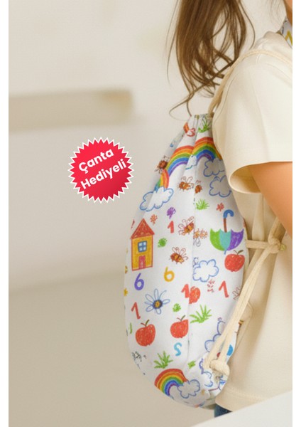 Çocuk Etkinlik Önlüğü ve Mutfak Önlüğü + Su Geçirmez Kumaş + Renkli Hayvan Desenleri (3-8 Yaş) fiyatları