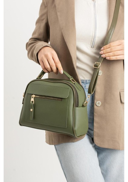 Lüks Klasik Çok Bölmeli El ve Omuz Çantası