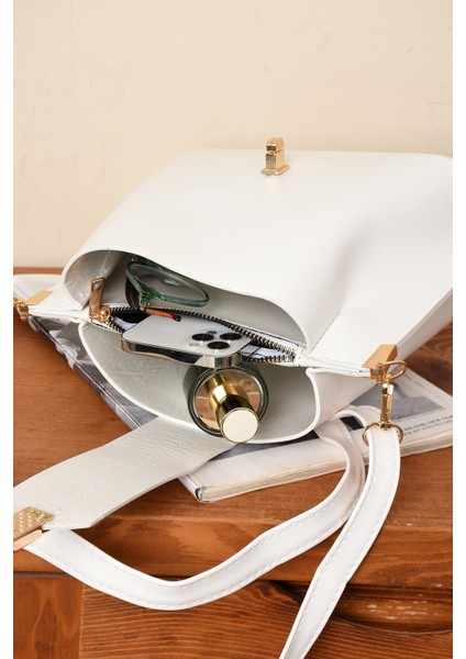 Kadın 3 Bölmeli Elden Tutmalı Omuzdan Asmalı Kaliteli Çanta fiyatları