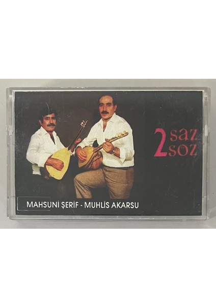 Mahsuni Şerif Muhlis Akarsu 2 Saz 2 Söz Kaset (Orijinal Dönem Kağıt Baskı Kaset)