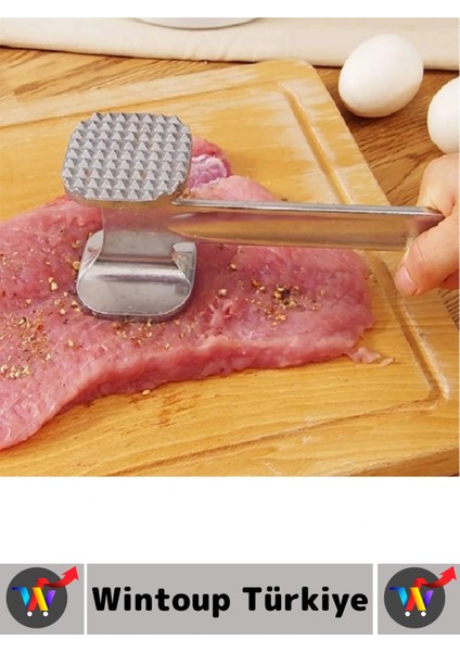 Ergonomik Tutuş Mutfak Et Kıyma Köfte Yüksek Kaliteli Dayanıklı Pratik Çift Taraflı Et Dövme Çekici fiyatları