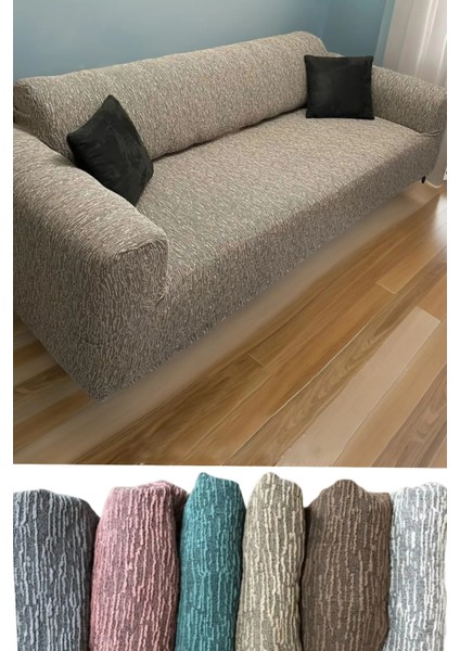 Jakarlı Koltuk Örtüsü , Kanepe Örtüsü ,chester Örtüsü Koltuk Kılıfı 3 Kişilik Bir Adet