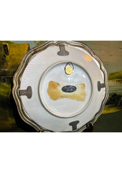 Schwarzenhammer Pirzellan Zin Çarçeveli Porselen Duvar Tabağı - 23 cm Çapında fırsatları