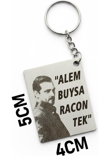 Anahtarlık Eşref Rüya "alem Buysa Racon Tek" Lazer Kesim Mdf indirimleri