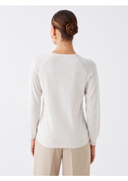 Yeni Sezon Bisiklet Yaka Kendinden Desenli Kadın Triko Kazak indirimleri