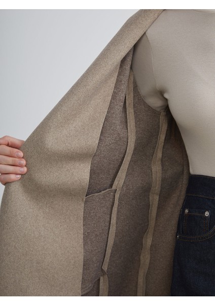 Yeni Sezon Ceket Yaka Kadın Kaşe Kaban fırsatları