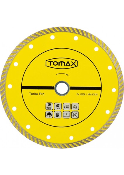 Turbo Elmas Mermer Granit Kesici 230X2,4X22