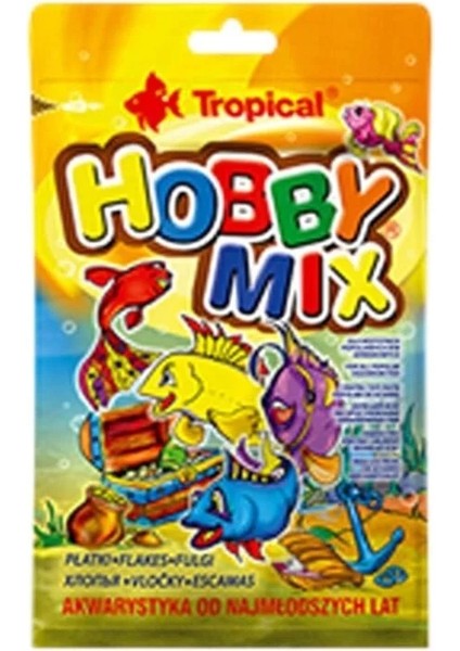 Tropical Hobby Mix Küçük Akvaryum Balıkları Için Karışık Pul Yem 12 gr