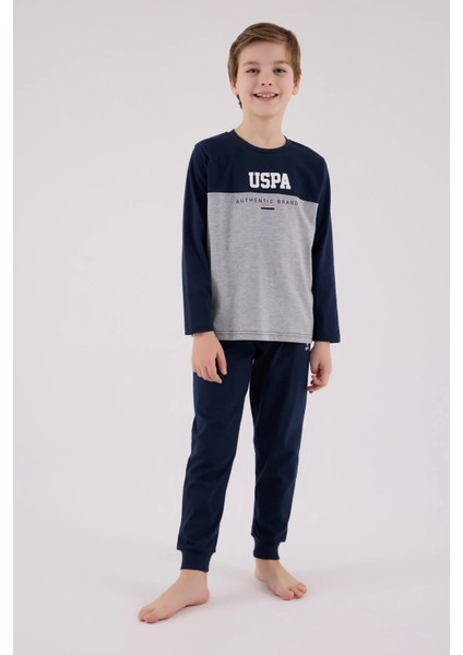 U.s. Polo Assn Uzun Kol Pijama Takım US2220-4 Lacivert fiyatları