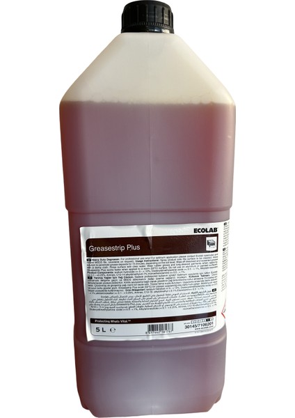 Greasestrip Plus Dik Yüzey Tutunması Yüksek, Yağ ve Yanmış Yağ Çözücü 5l