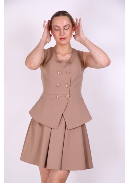 Aller Yelek & Kısa Kloş Etek Takım-Taş fiyatları