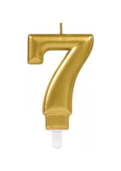 7 Rakam Mum Gold Renk