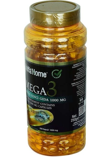 Shiffa Home Omega3 Yumuşak 1000 Mg x 200 Kapsül fiyatları