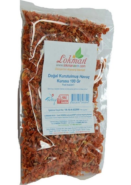 Havuç Kurusu 100 gr Paket modelleri