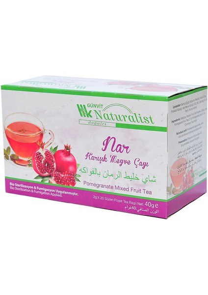 Narlı Karışık Meyve Çayı 20 Süzen Poşet fiyatları