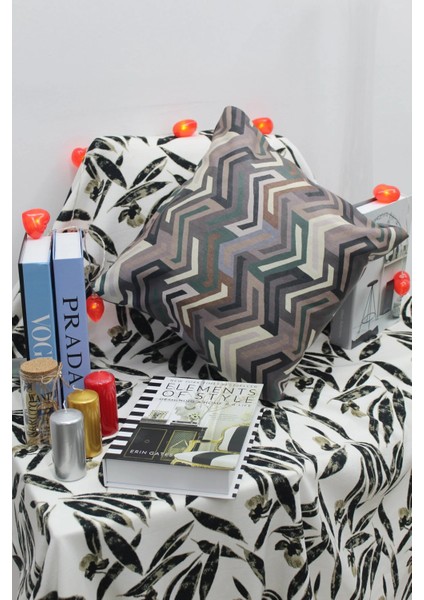 Modern Trend Avangard Kırlent Kılıfı Su Itici Kolay Silinir Leke Tutmaz Yastık Kılıfı 45X45 cm