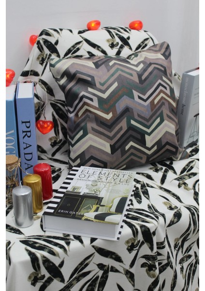 Modern Trend Avangard Kırlent Kılıfı Su Itici Kolay Silinir Leke Tutmaz Yastık Kılıfı 45X45 cm