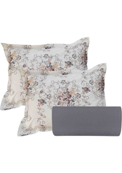 Çift Kişilik Lastikli ÇARŞAF(180*200*30) 2 Adet Volanlı Yastık Kılıfı