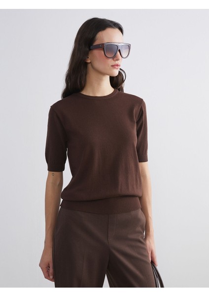 Yeni Sezon Bisiklet Yaka Kadın Triko Kazak