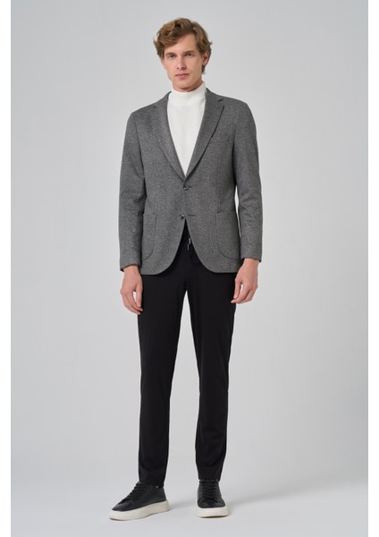 Erkek Füme Örme Slim Fit Mono Yaka Ceket fiyatları