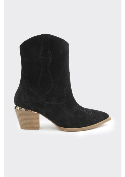 Hakiki Deri Kadın Western Bot indirimleri