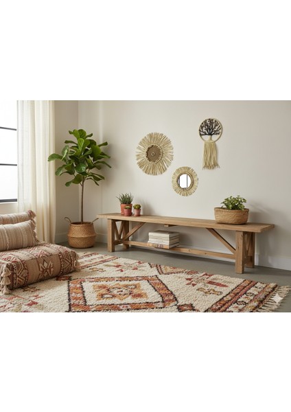 Bohem Tarzı Rafya 3 Lü Duvar Dekoru fiyatları