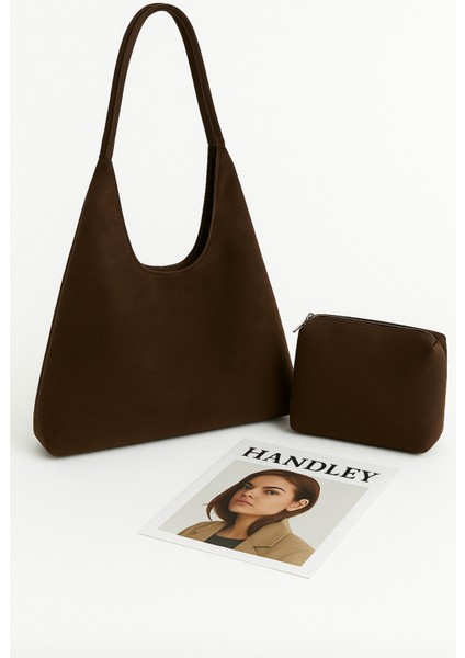 Lüks Suet Omuz Çantası Yavrulu – Tek Saplı Şık Tasarım fiyatları